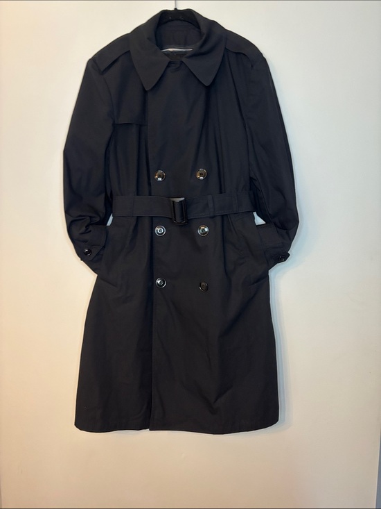 American Apparel Other - AMERICAN APPAREL Classic Men's Black Trench Coat - Belted Double-Breasted